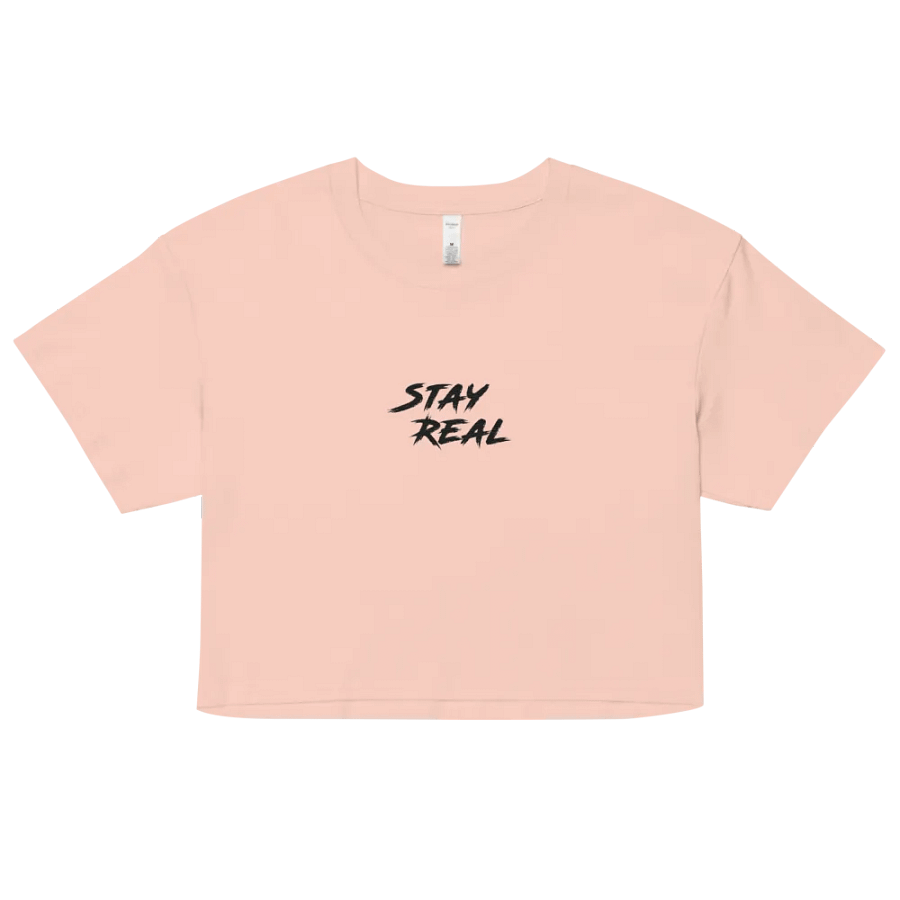 Stay REAL Embroidered Crop Top product image (2)