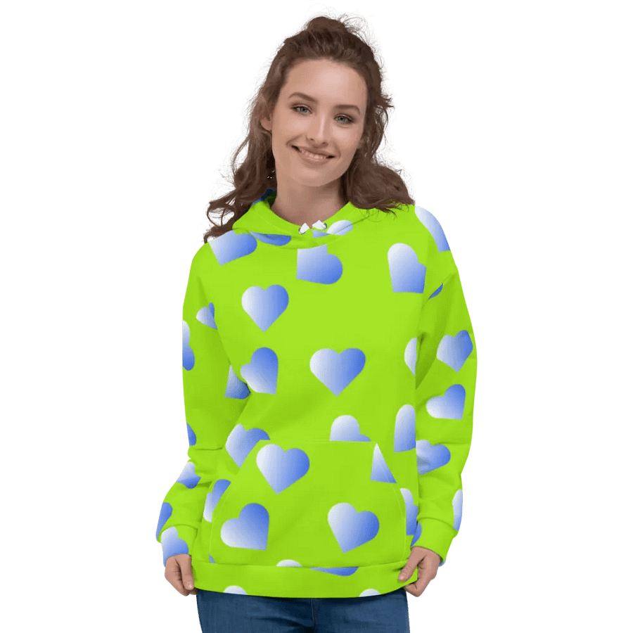Love Pattern 2 Unisex All Over Print Pull On Hoodie product image (6)