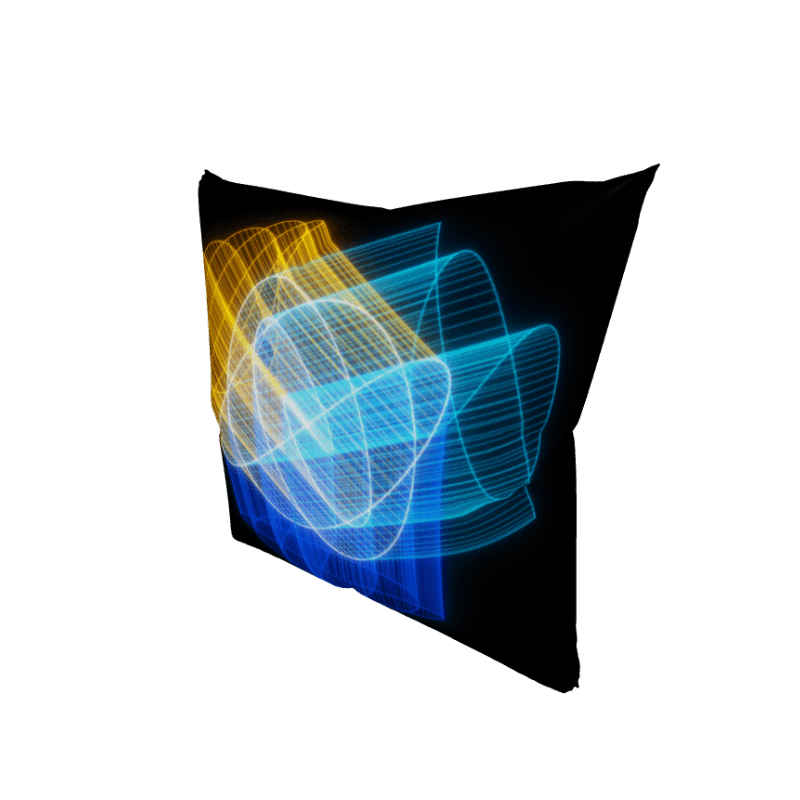 Orthographic Butterflies - Lissajous Figures Mathematical Art Pillow product image (3)