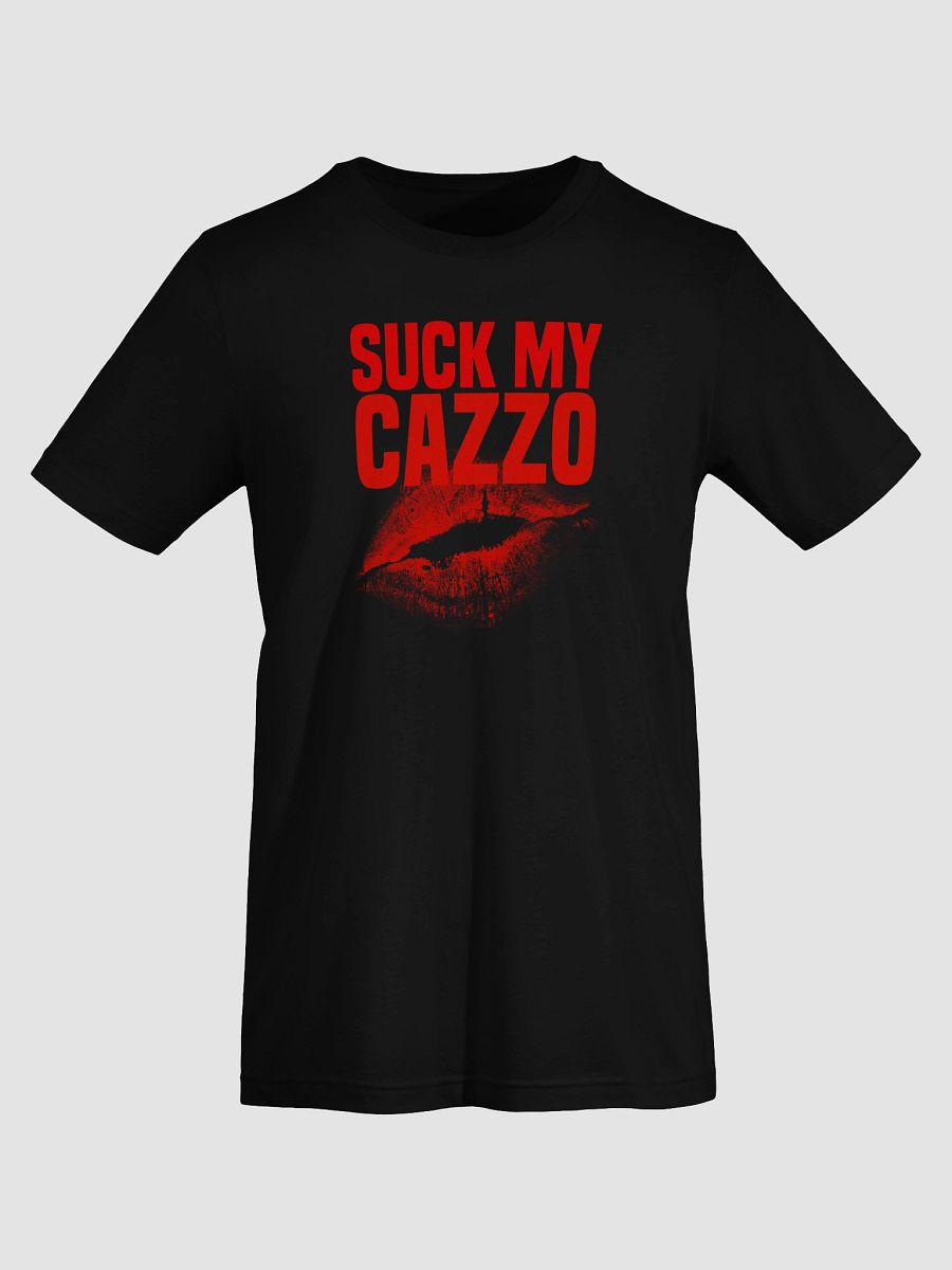 SUCK MY CAZZO t-shirt red logo product image (13)