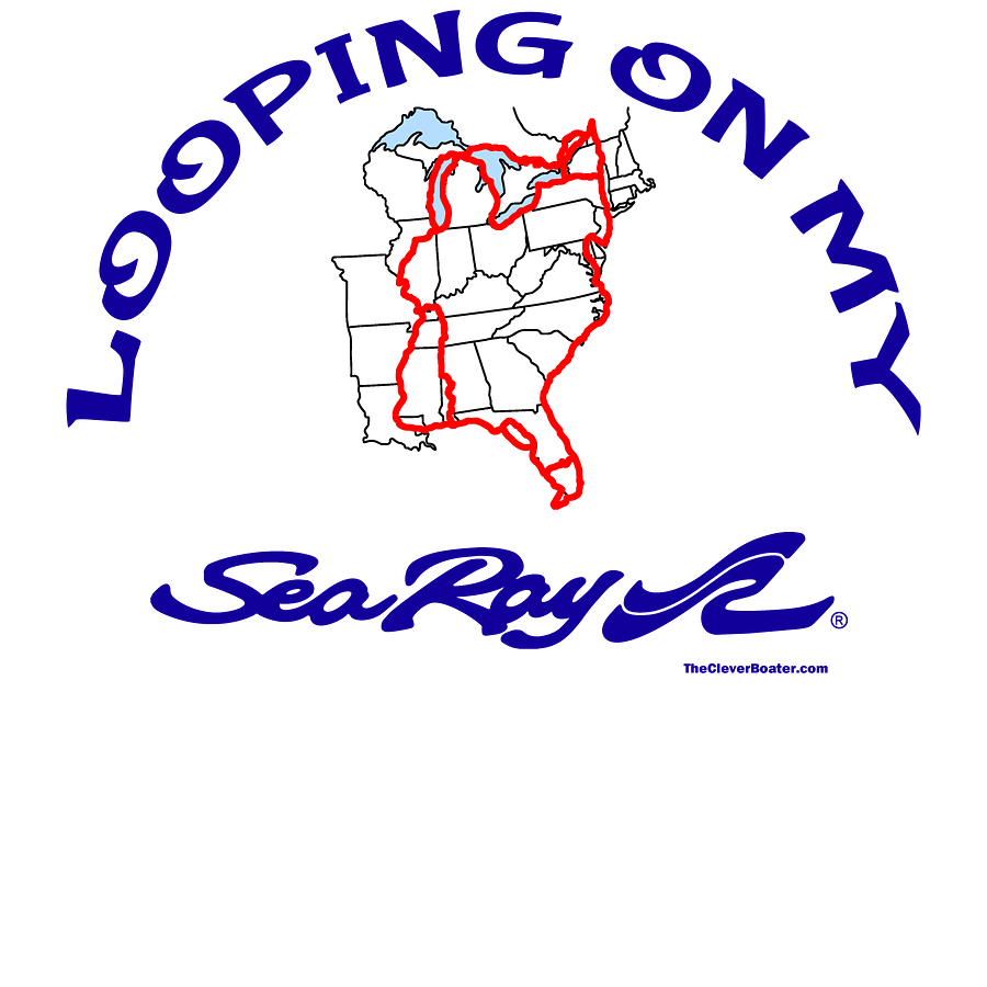 Looping On My Sea Ray - T-Shirt - Light Shirt w/Blue Logo product image (5)