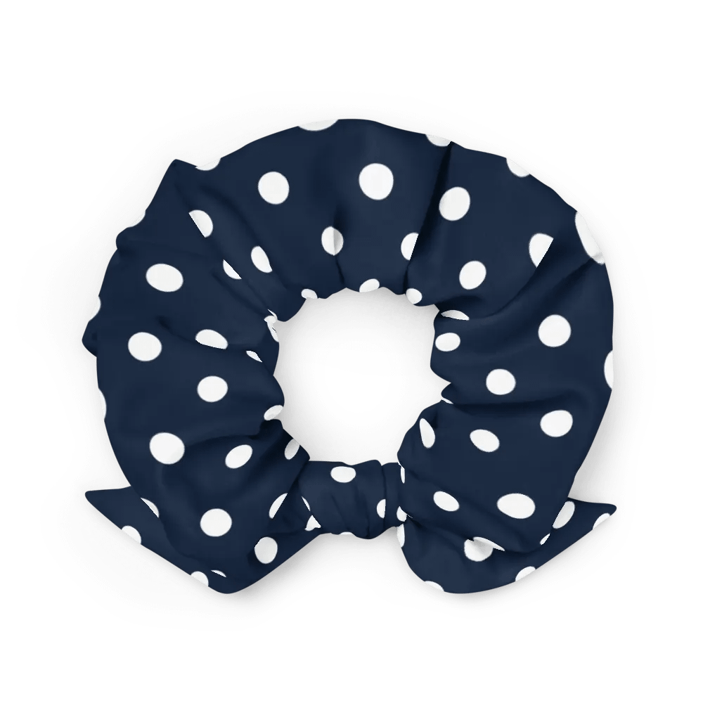 Navy Polka Dot Dream All-Over Print Scrunchie product image (3)