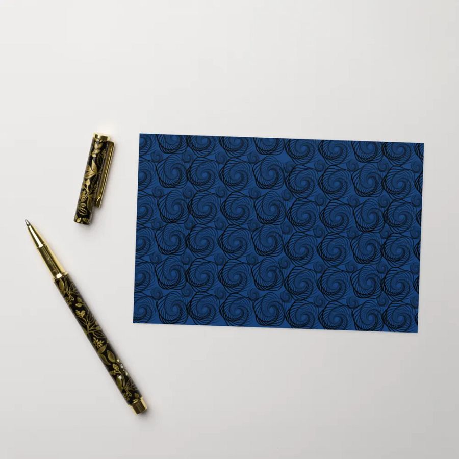 Midnight Swirls Greeting Card for celebrations product image (10)