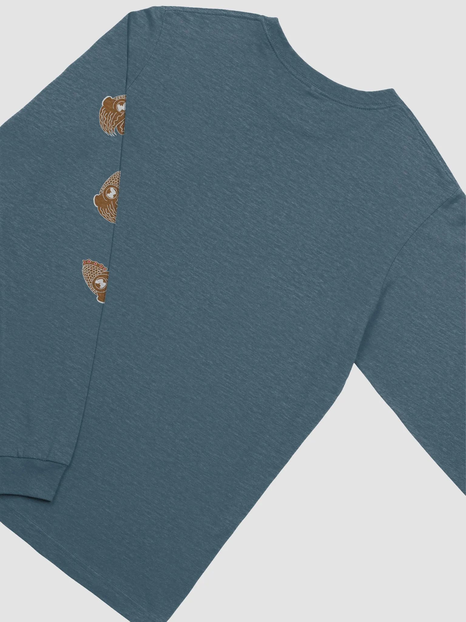 Gingerbread tumbling cuttlefish - long sleeve tee product image (4)