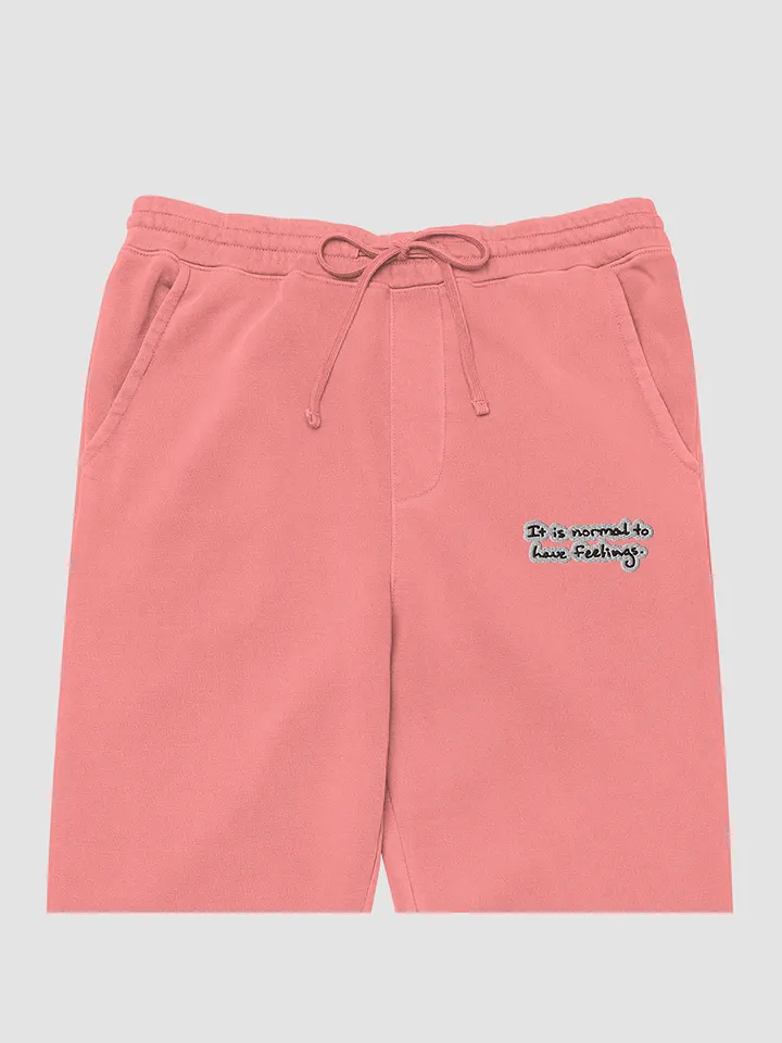 It is normal to have feelings. embroidered pigment sweatpants (bubble design) product image (1)