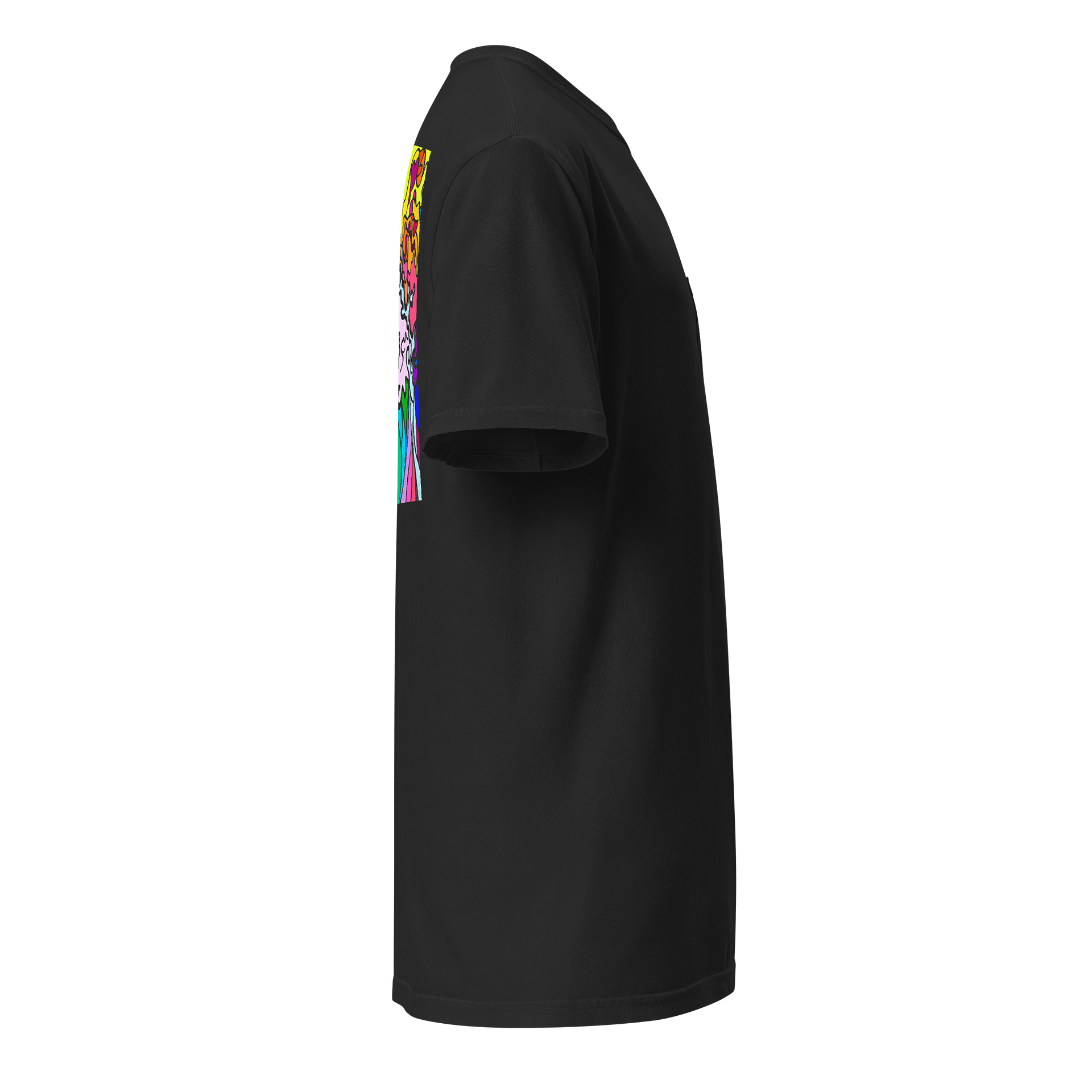 Psychedelic Swirls Unisex Pocket Tee - Wave at Sunset product image (18)