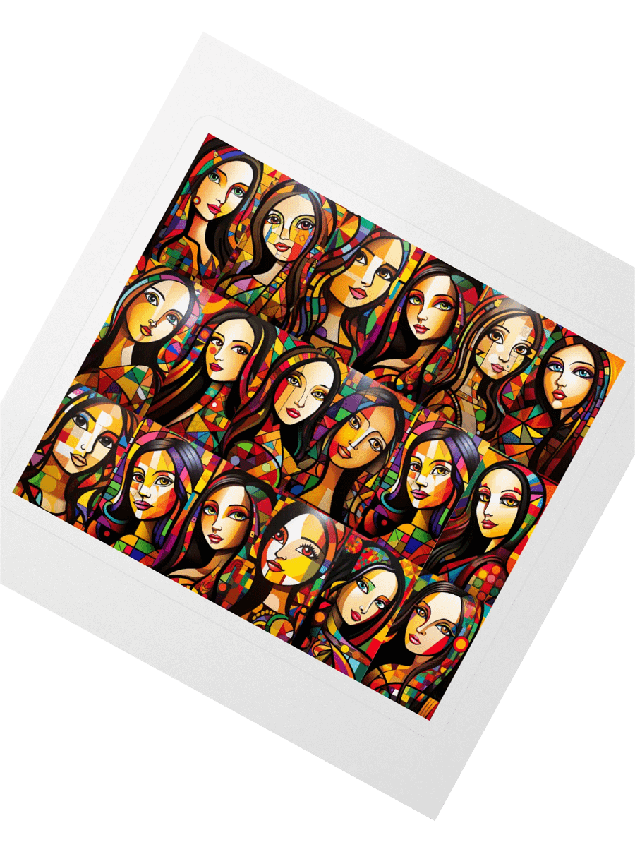 Mosaic Mona Lisa Goddesses Sticker Set product image (2)
