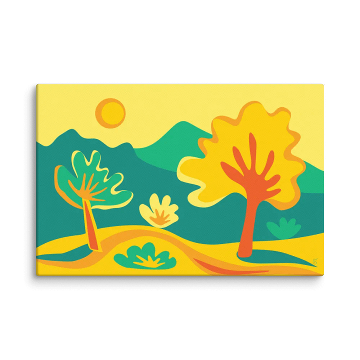 Sunlit Serenity Canvas - Abstract Landscape No. 9 product image (2)