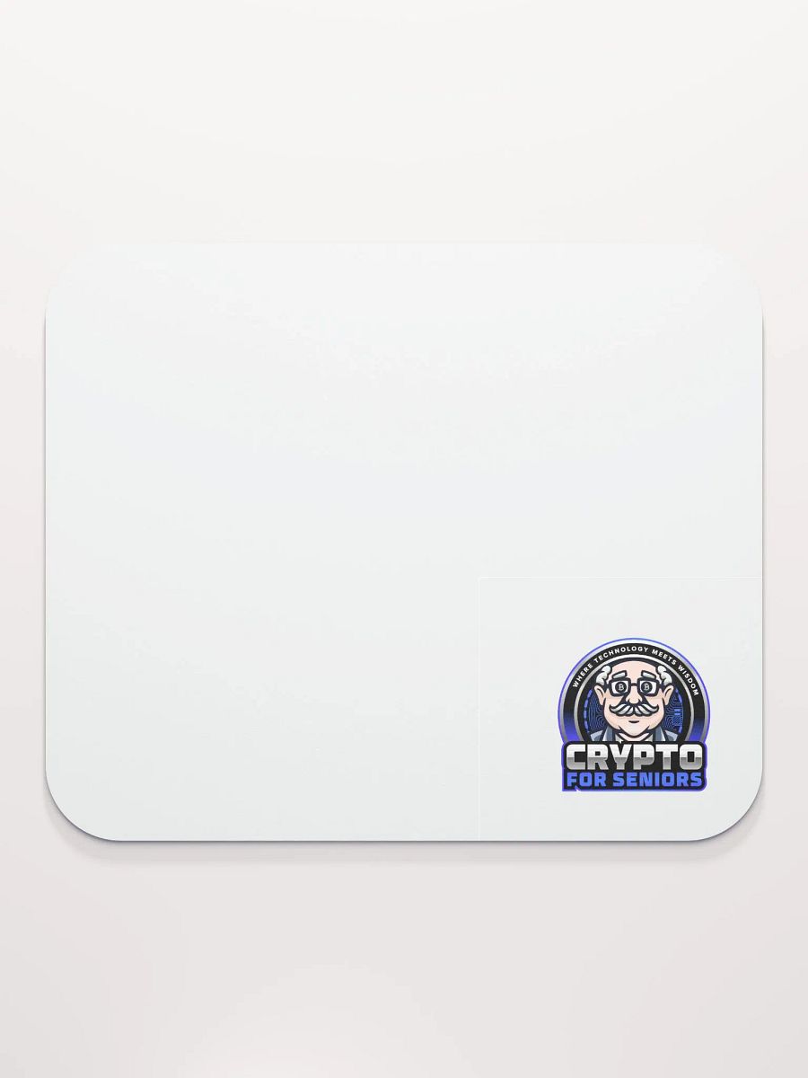 Crypto For Seniors Logo Mouse Pad (New 3D Logo) product image (2)