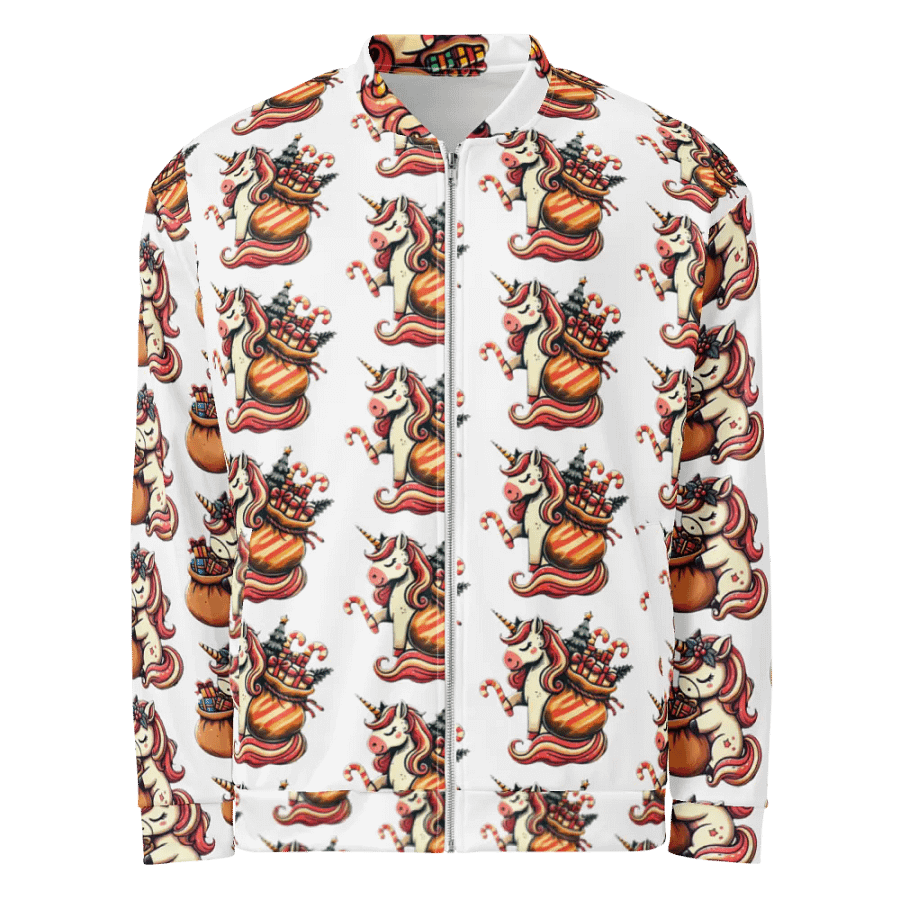 Vibrant Fox Tales All-Over Print Bomber Jacket product image (6)