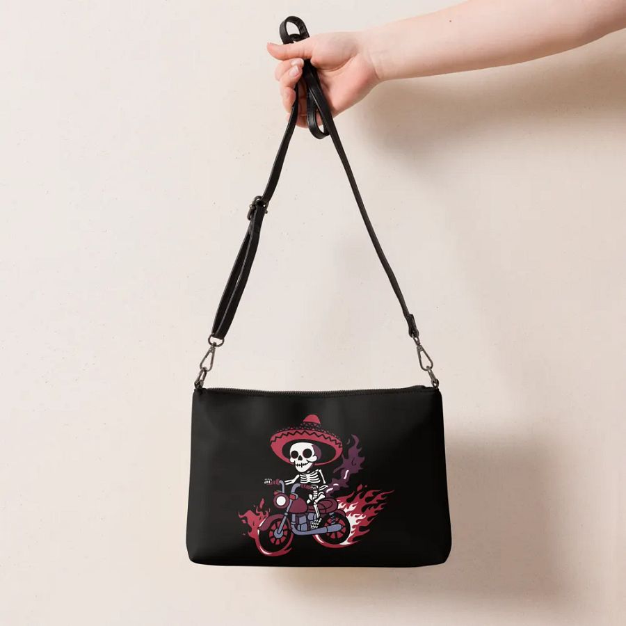 Bone to be Wild Flip-Sided Faux Leather Crossbody Bag product image (8)