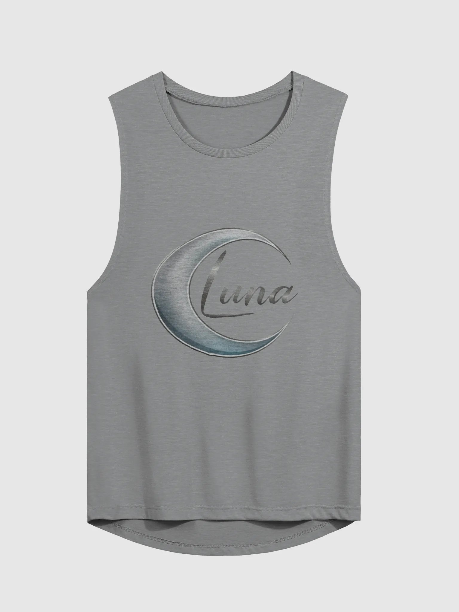 Women's Flowy Muscle Tank with Exclusive Luna Crescent Moon Design - TDS Music product image (3)