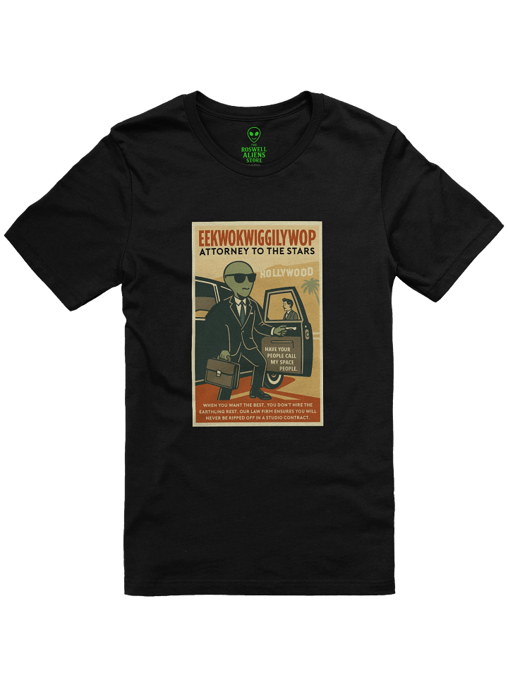Attorney to the Stars Parody Roswell Aliens 1950's Retro Unisex T-Shirt product image (1)