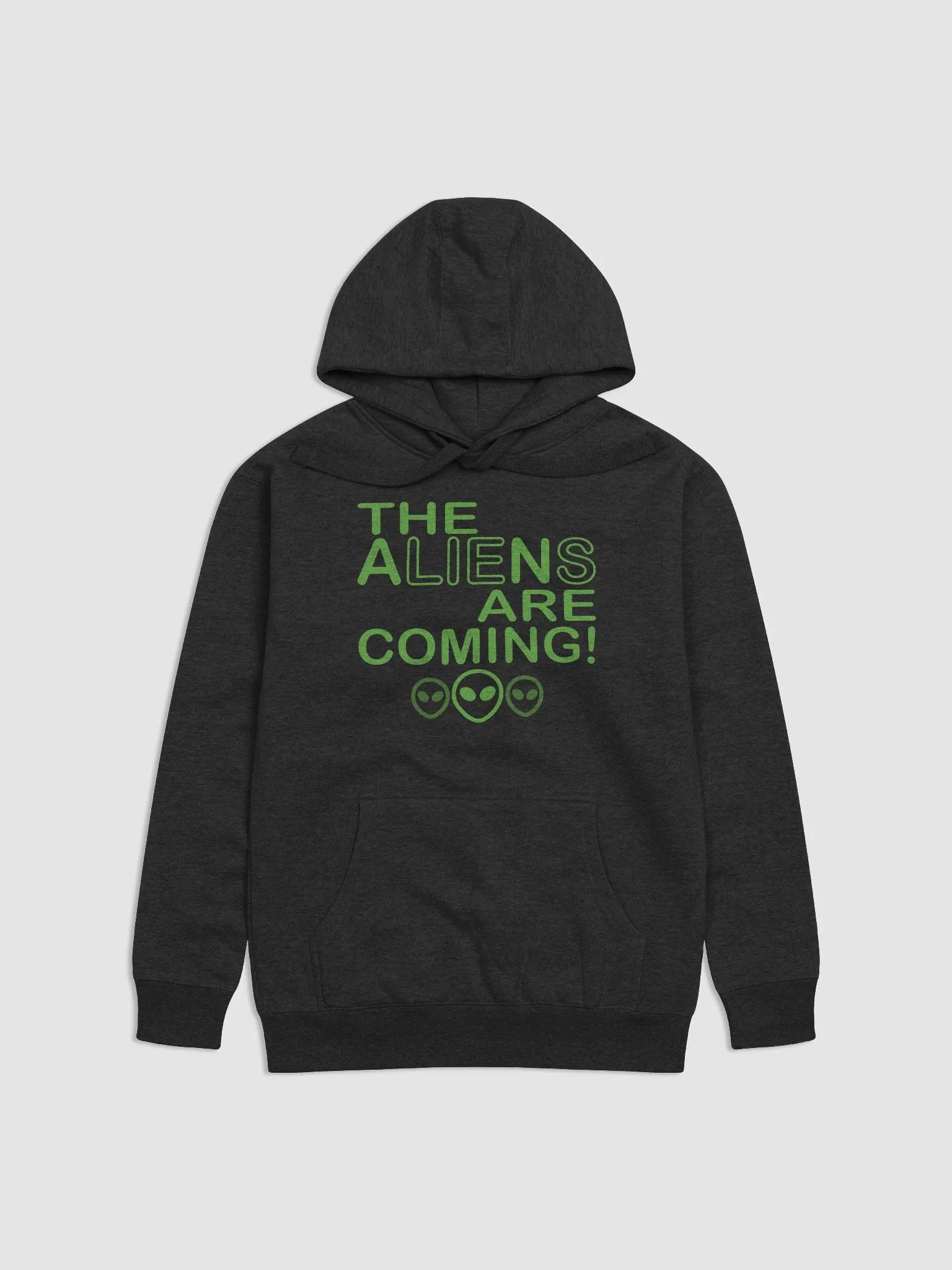 The Aliens Are Coming! - Green - Cotton Heritage Unisex Premium Hoodie product image (2)