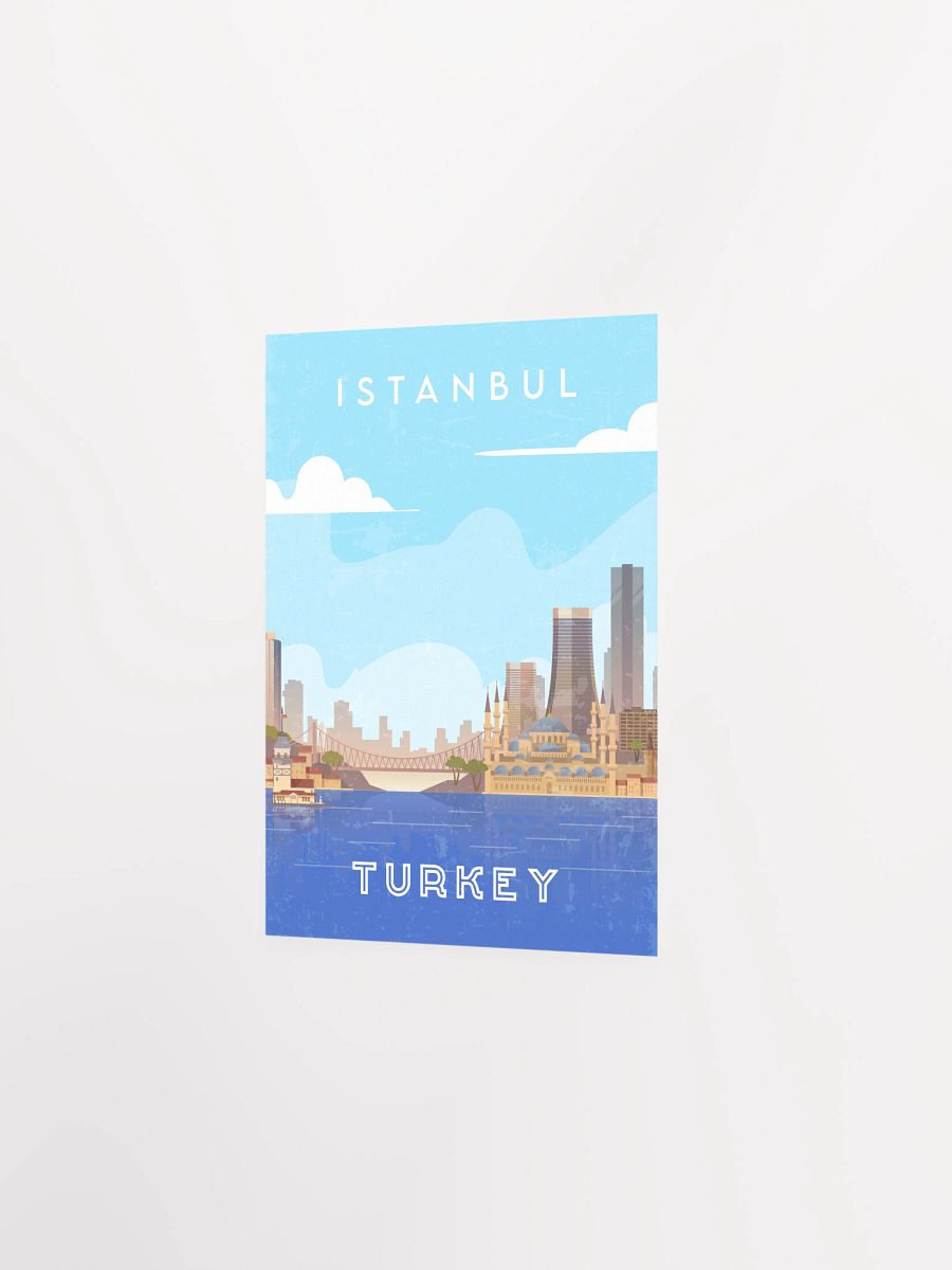 Istanbul, Turkey — Retro travel minimalist poster, retro travel art, retro travel wall art, vector art product image (7)
