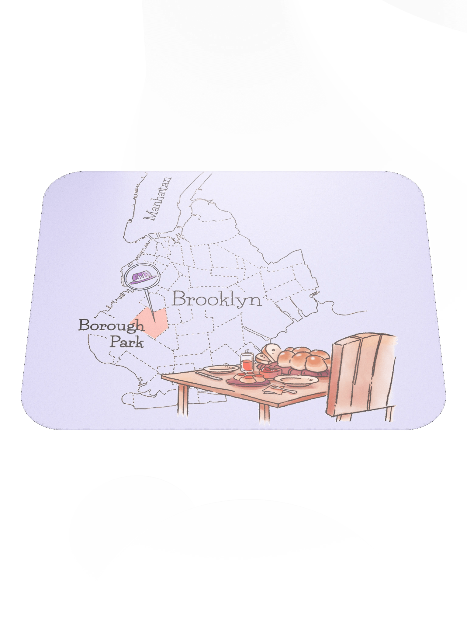 Borough Park Map Mouse Pad product image (2)
