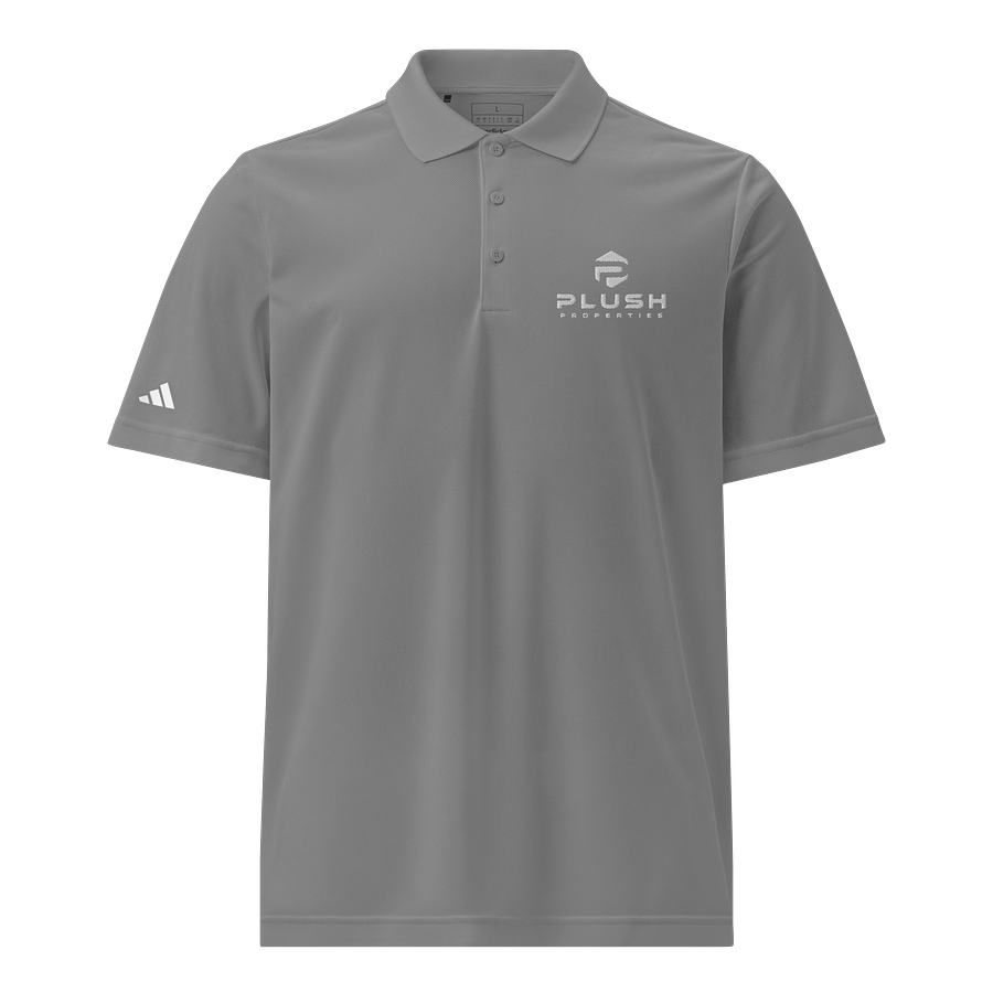 Plush Adidas Sport Polo Shirt Grey product image (1)