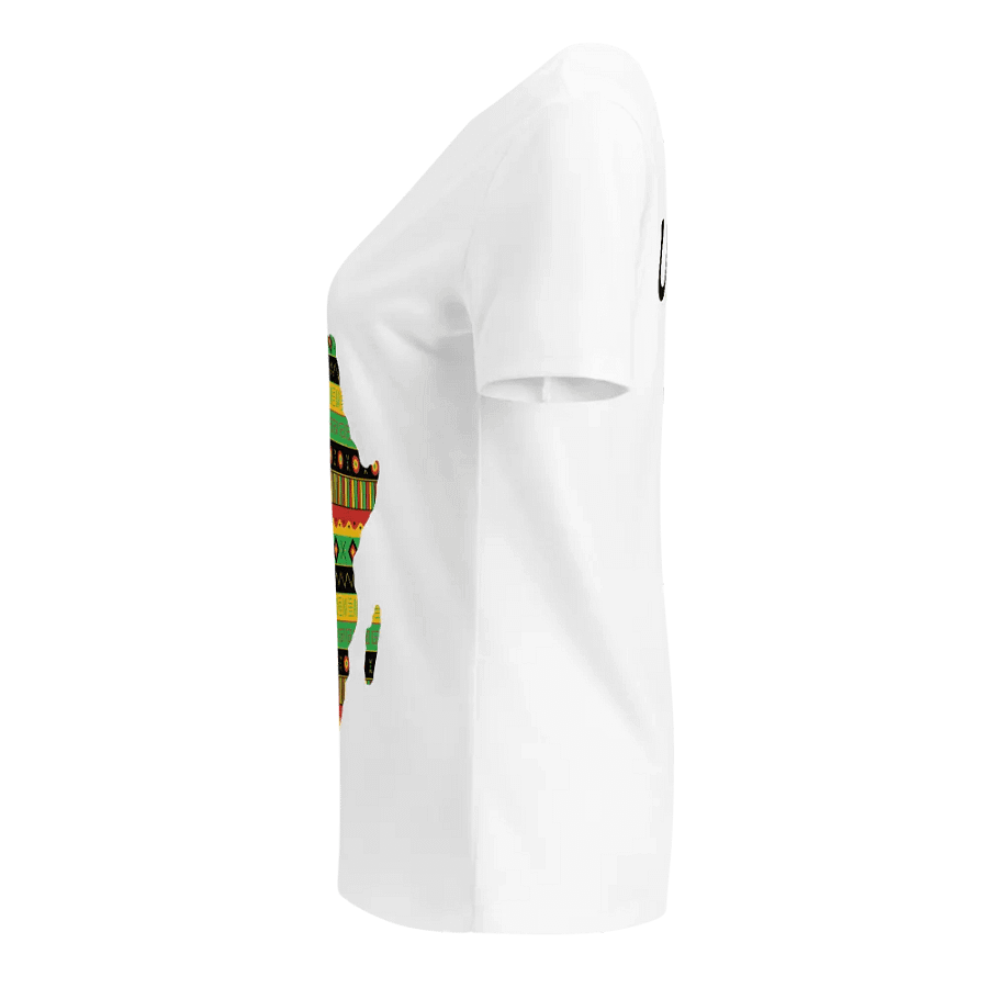 Uhuru - Women's White Colourful African Map Tee product image (3)