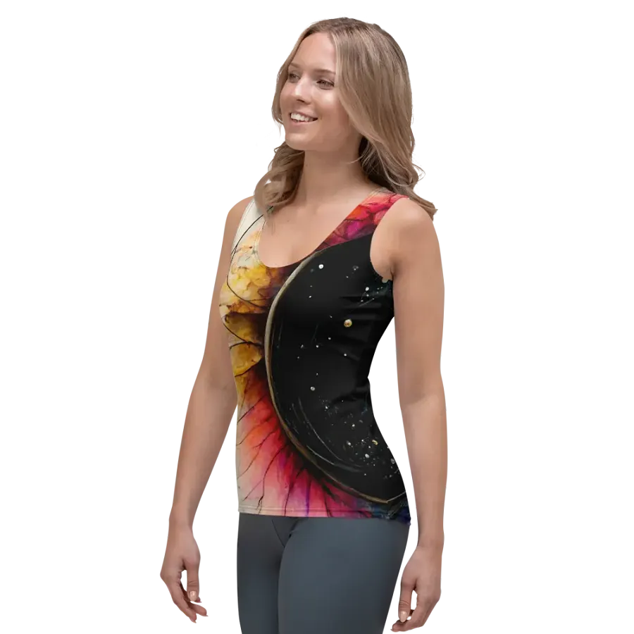 Cosmic Floral Vortex Women's Tank Top product image (3)