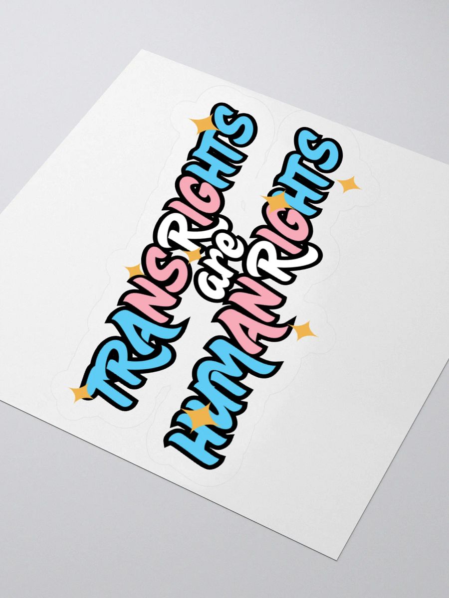 TRANS RIGHTS ARE HUMAN RIGHTS Sticker product image (9)