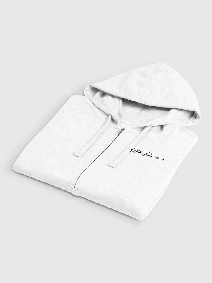 AfterDark White Zip Up Hoodie product image (2)