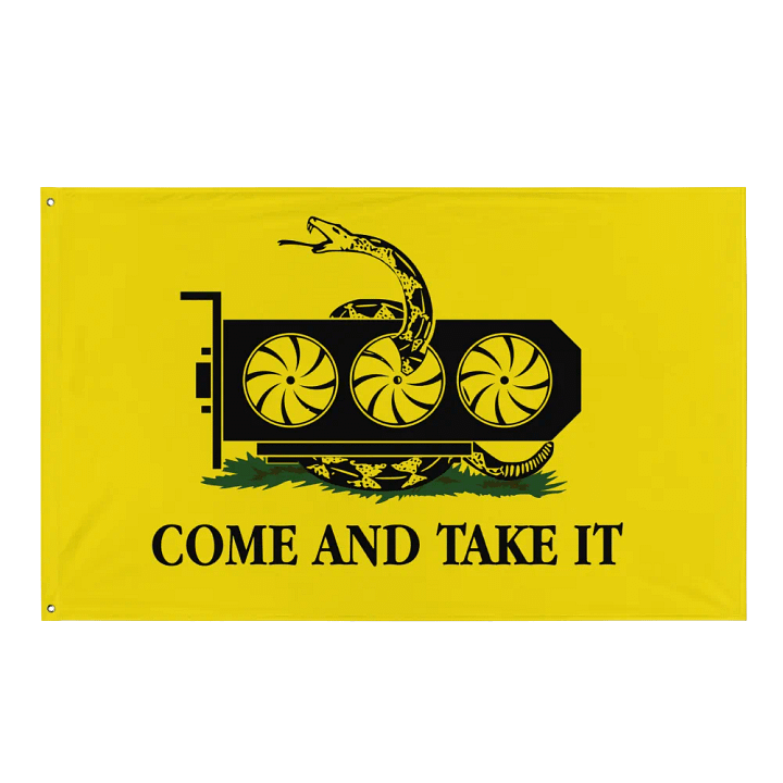 come and take it gpu flag - 100% polyester product image (1)
