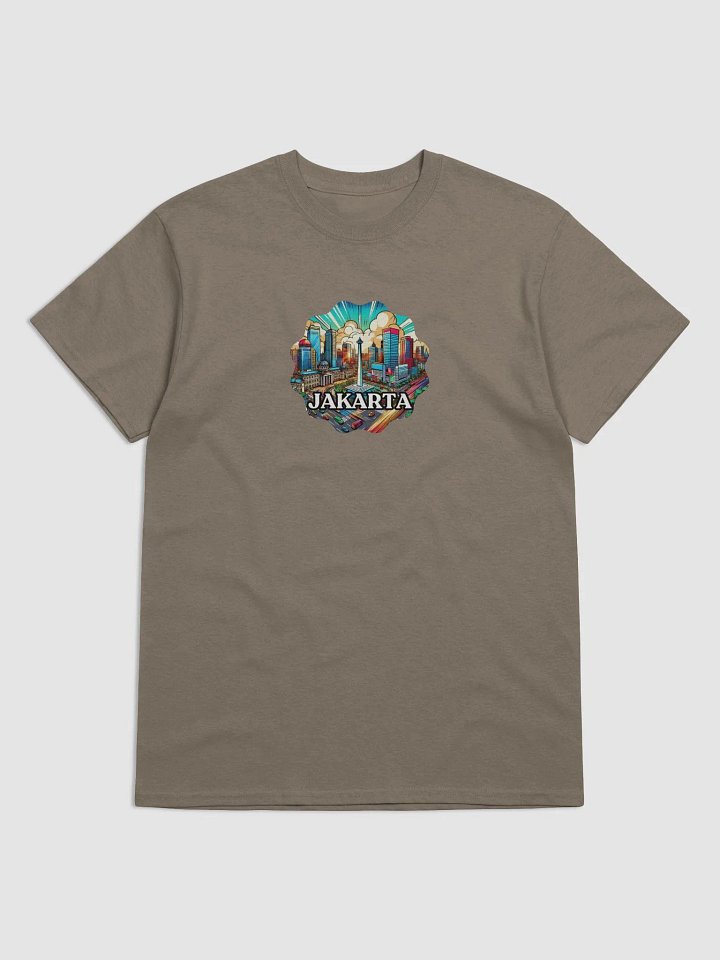 Gildan Heavyweight T-Shirt | AI design Jakarta city Indonesia product image (1)