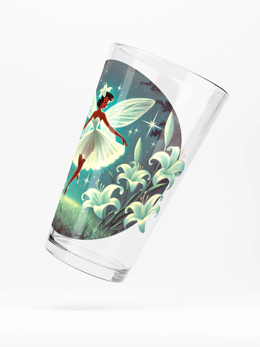 Enchanted Lily Fairy 16 oz Glass -Fairytale Glassware product image (5)