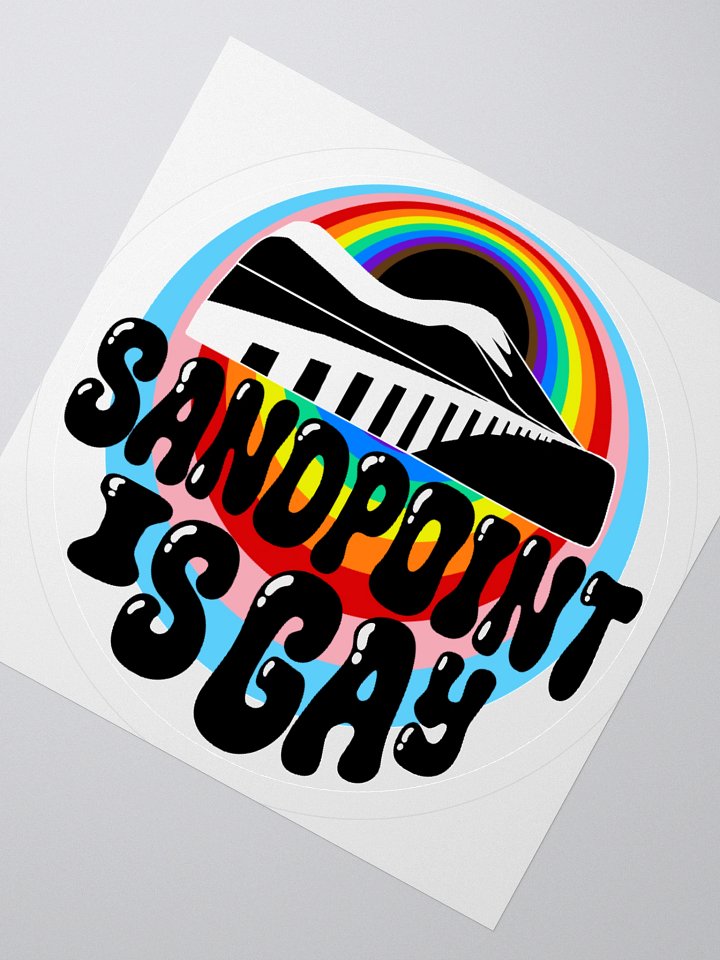 "SANDPOINT IS GAY" city sticker product image (6)