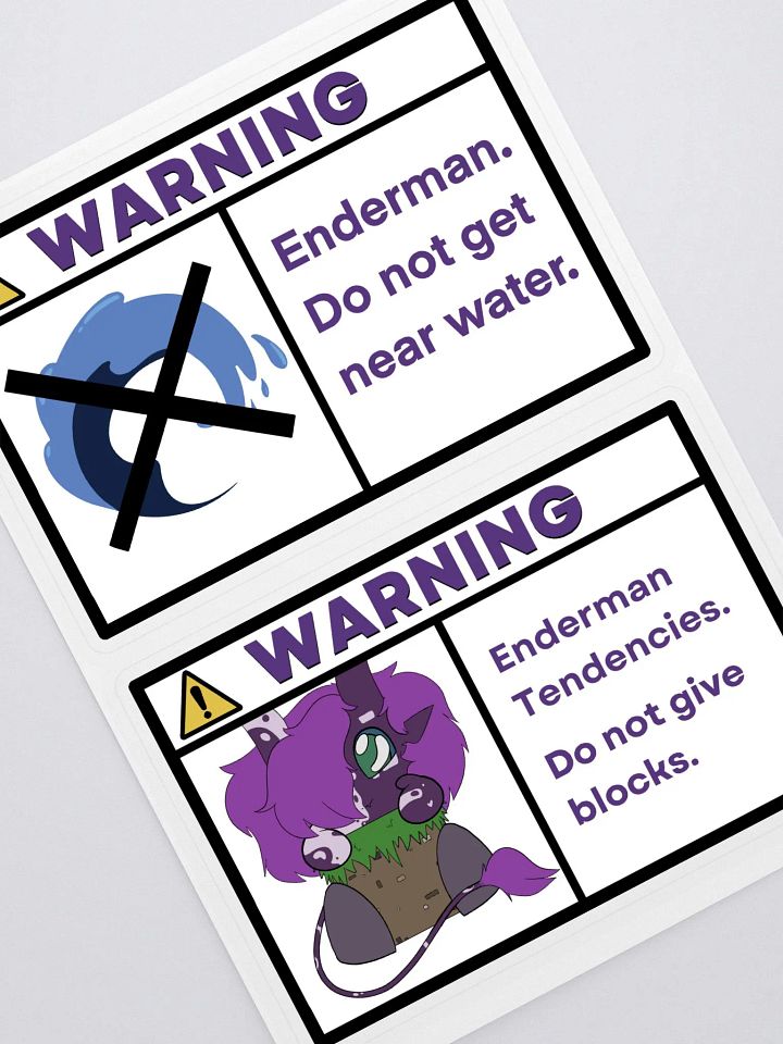 WARNING Sticker Set product image (2)