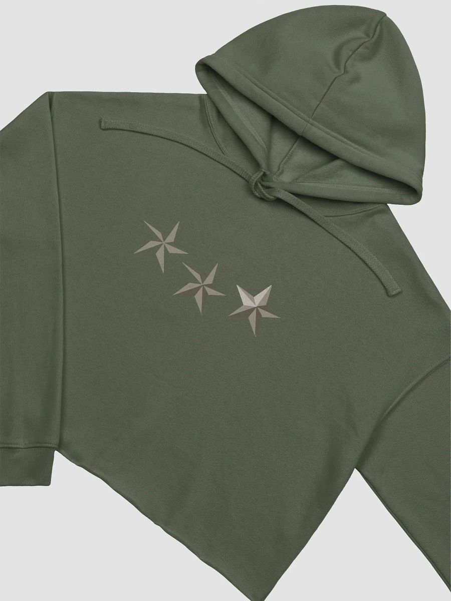Linocut Stars Cropped Hoodie product image (1)