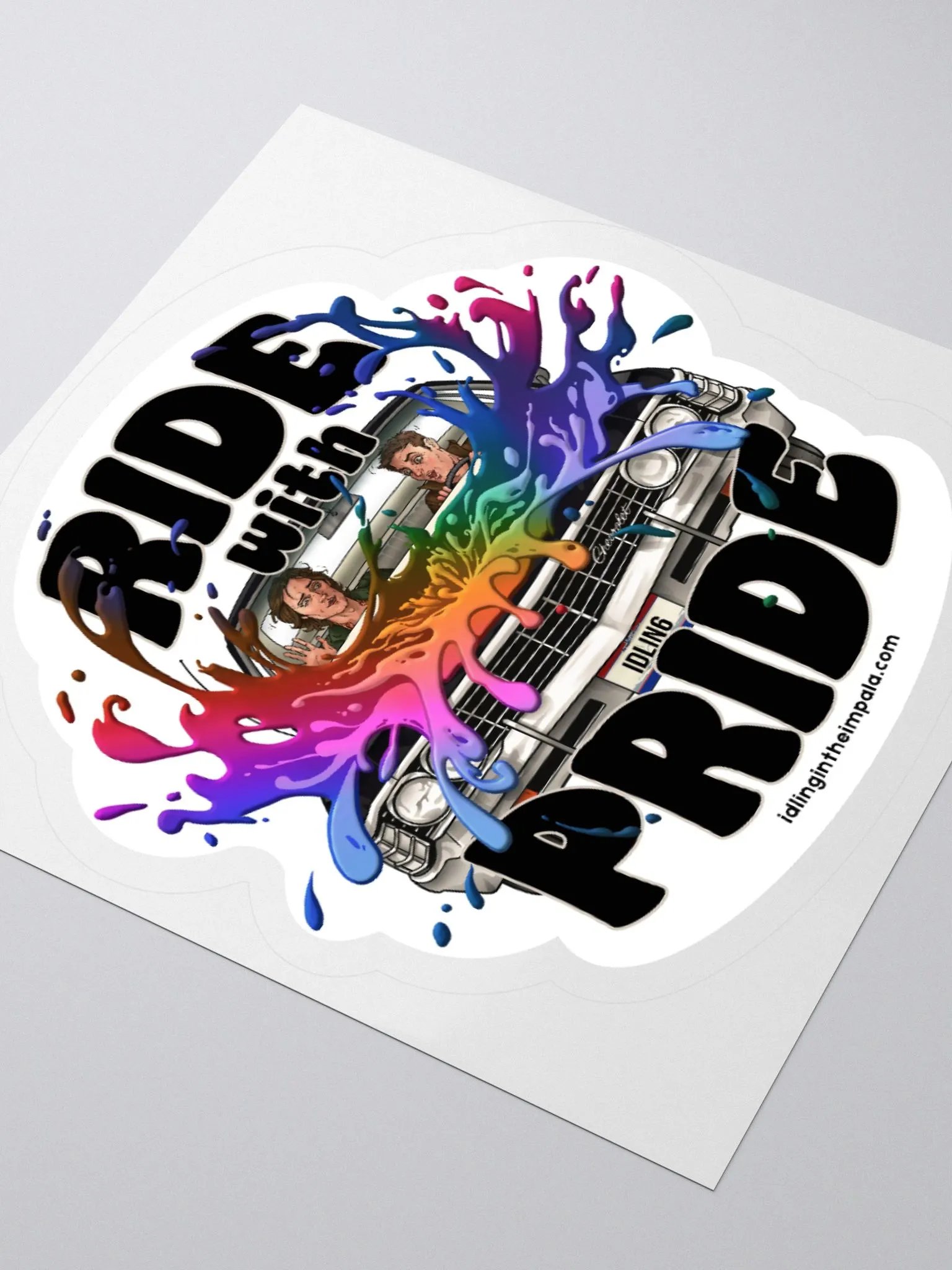 Ride with Pride Sticker - Freeform product image (3)