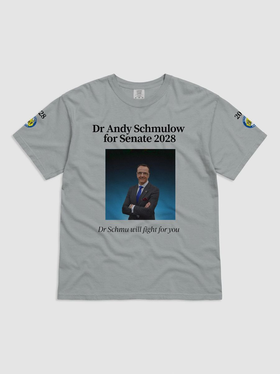 Dr Schmu will fight for you T-Shirt (White, Blue, Grey) product image (3)