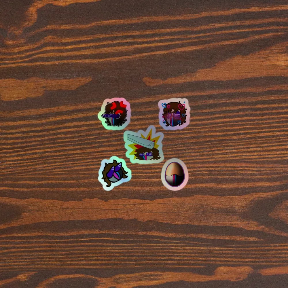 Denny Emotes (Round 1) - Holographic Stickers product image (5)