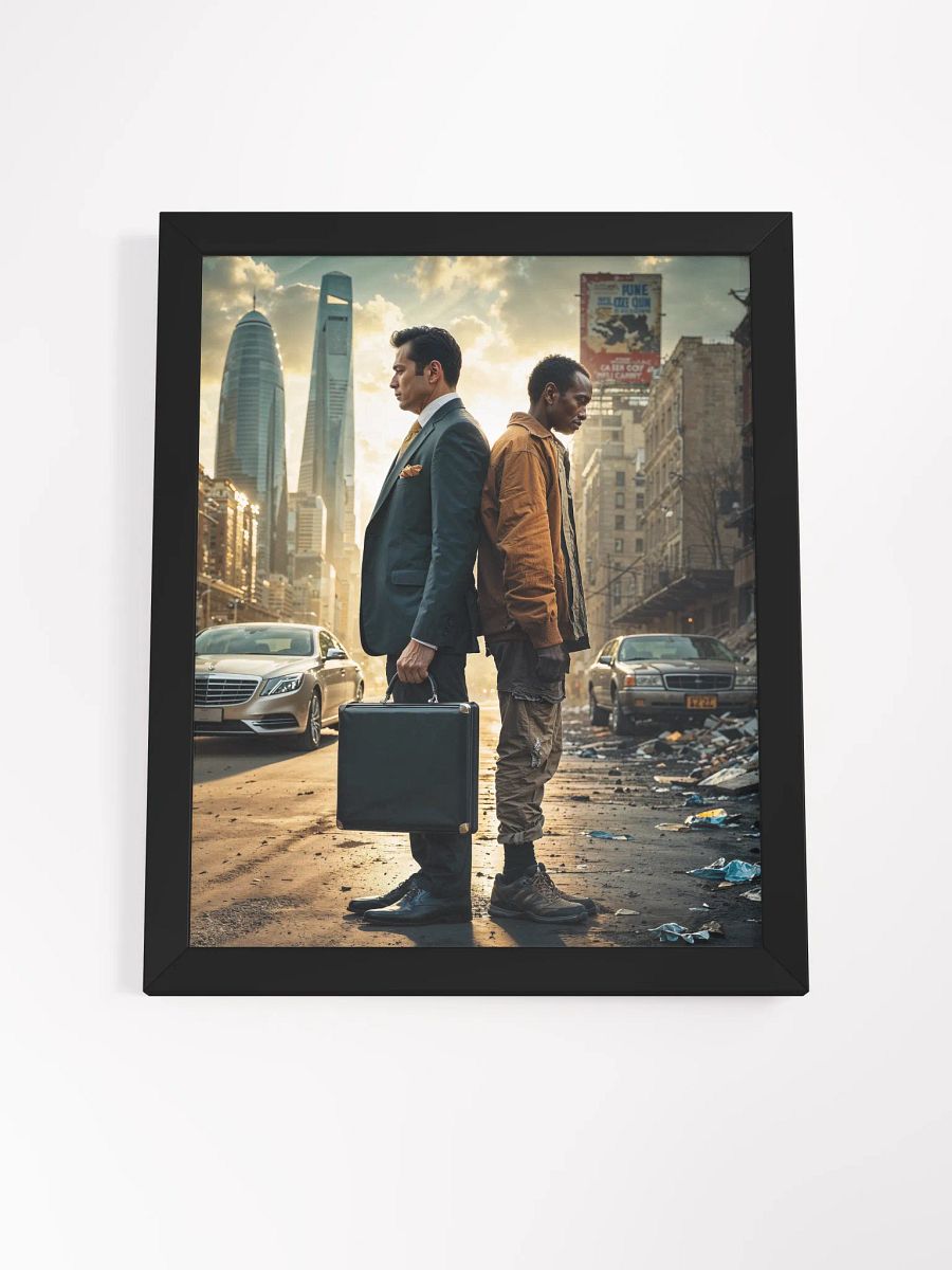 Divided by Streets, United by Shadows Framed Print product image (22)