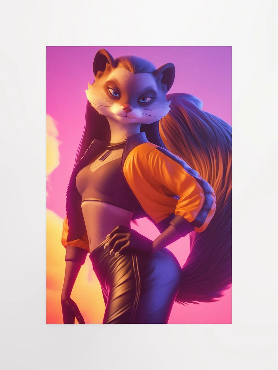 Vibrant Squirrel Chic Matte Poster product image (7)