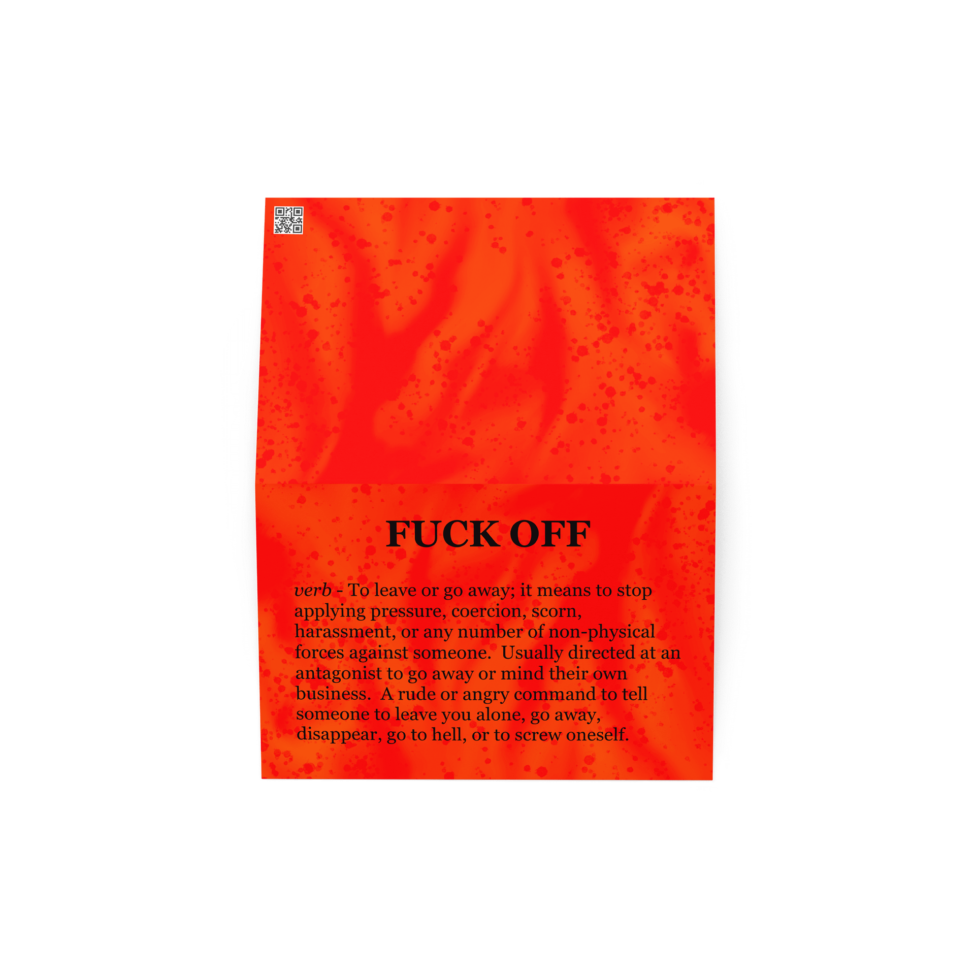 Definition of Fuck Off Greeting Card product image (2)