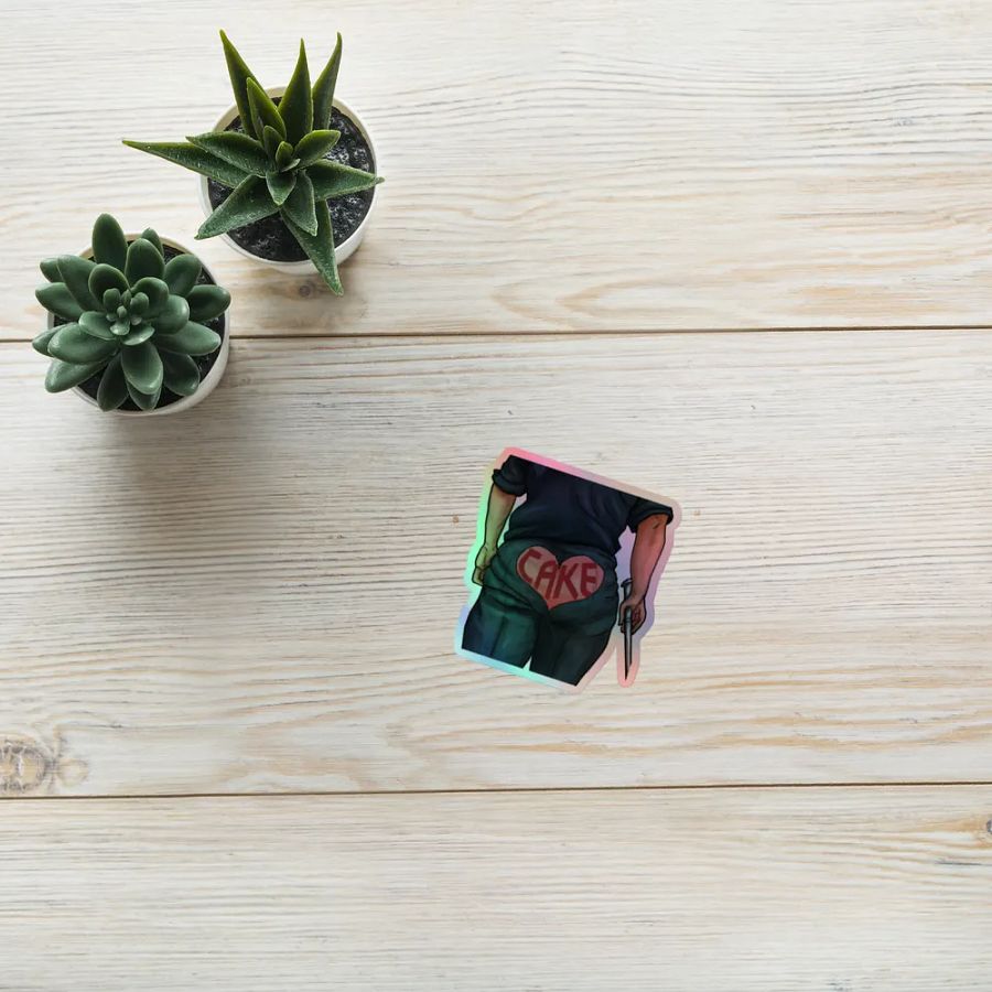 Geralt Cake Shiny Sticker product image (10)