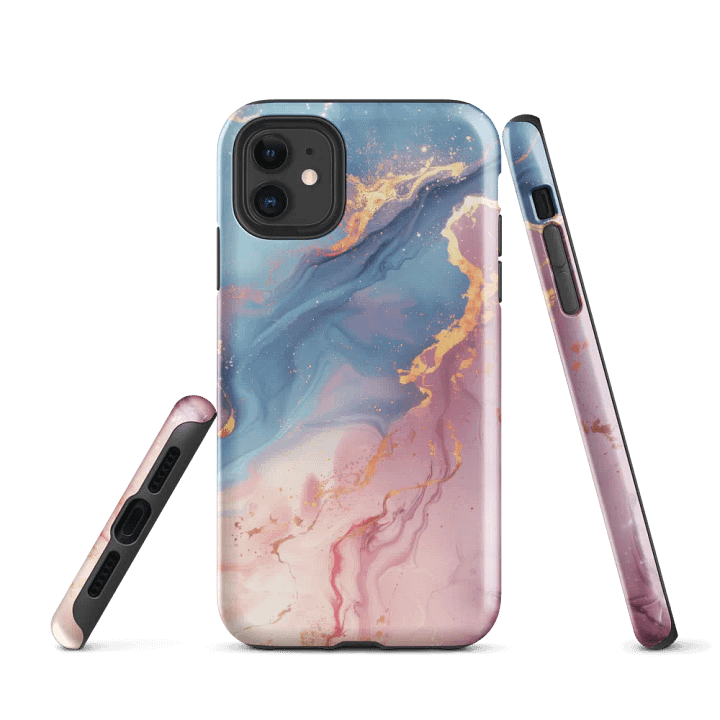 Blue Sky Marble Tough iPhone Case product image (1)