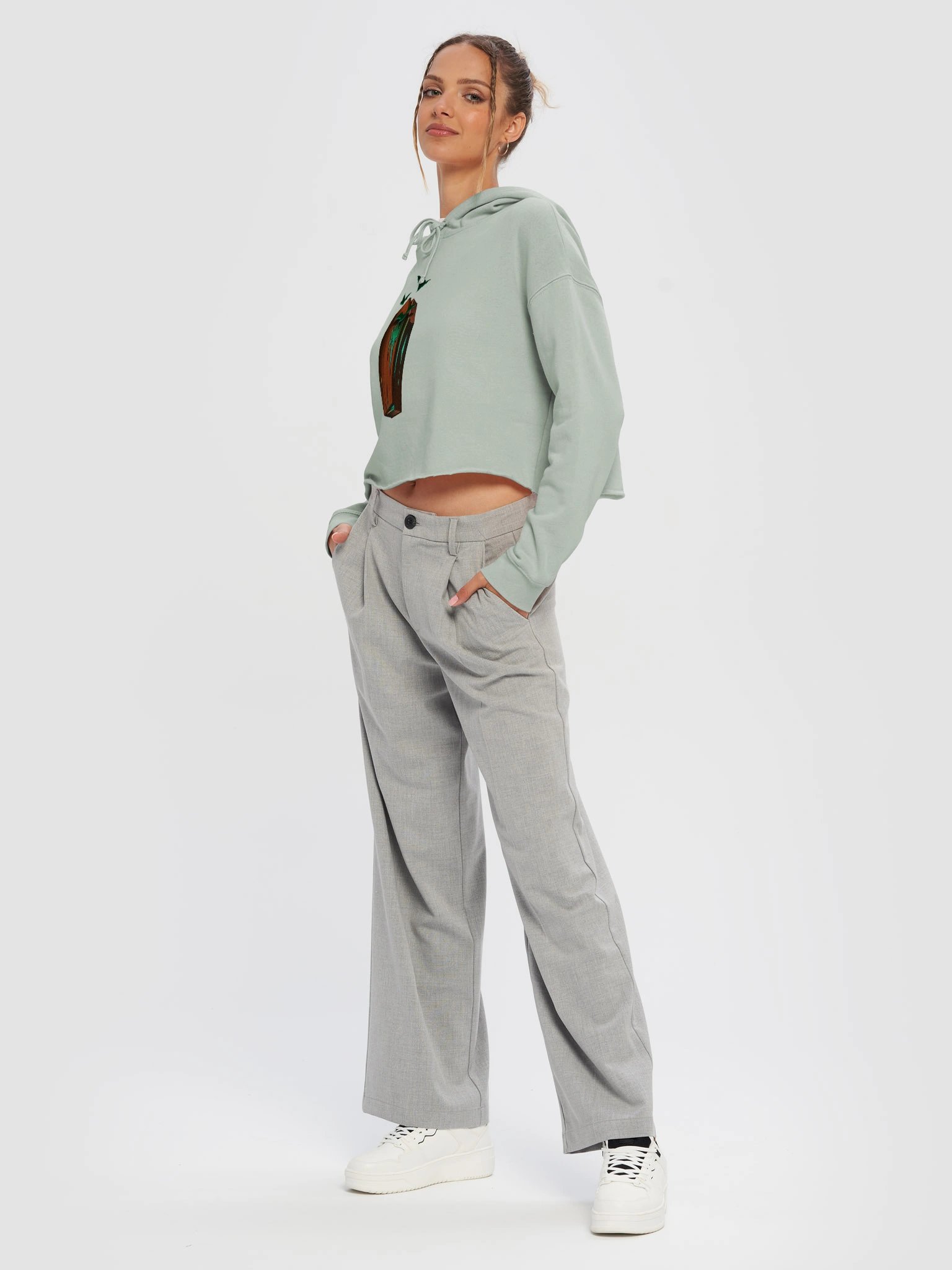 Coffin - Independent Trading Co. Women’s Lightweight Cropped Hoodie product image (17)