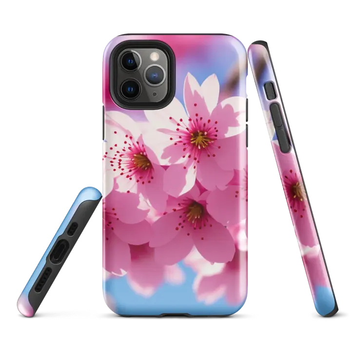 Tough Phone Case for iPhone® - Japanese Cherry Blossoms product image (1)