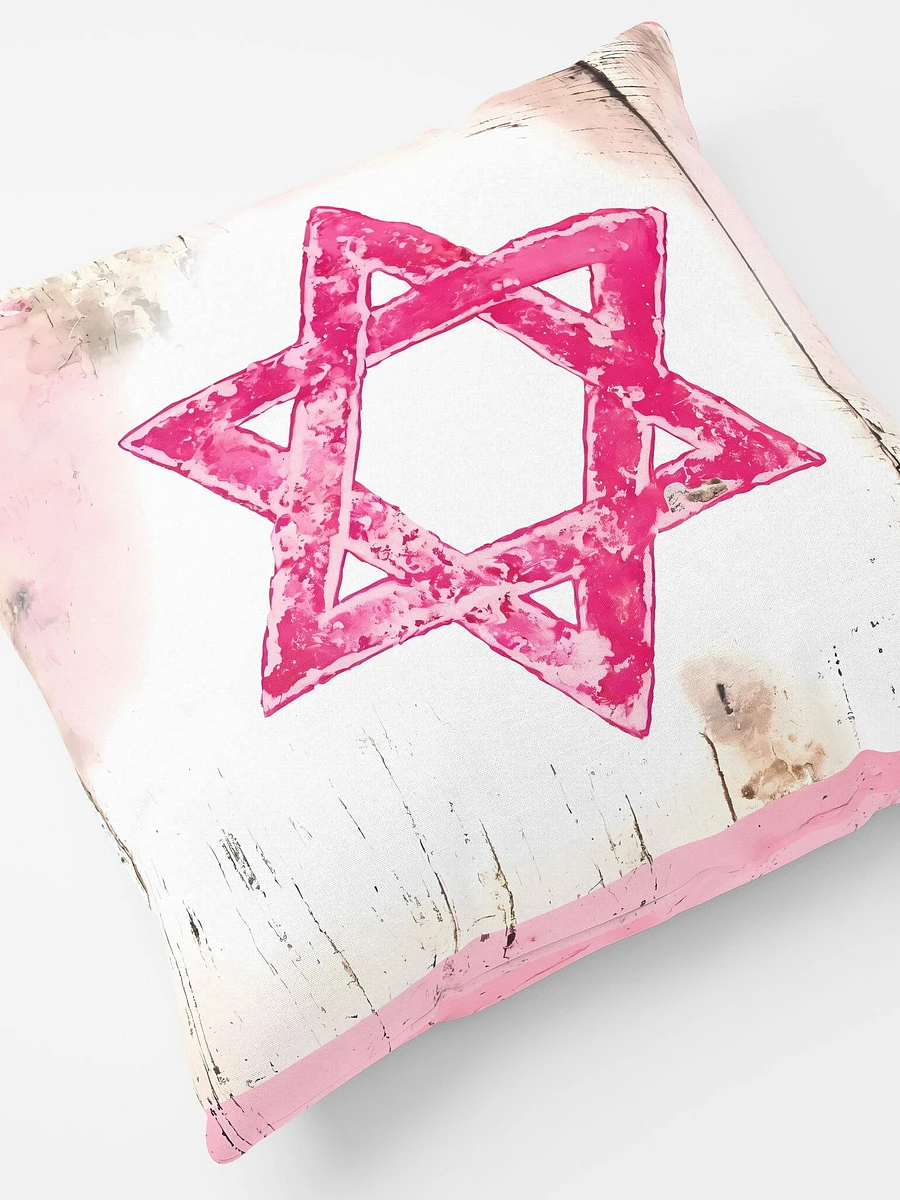 Shabby Chic Pink Star of David Pillow product image (5)