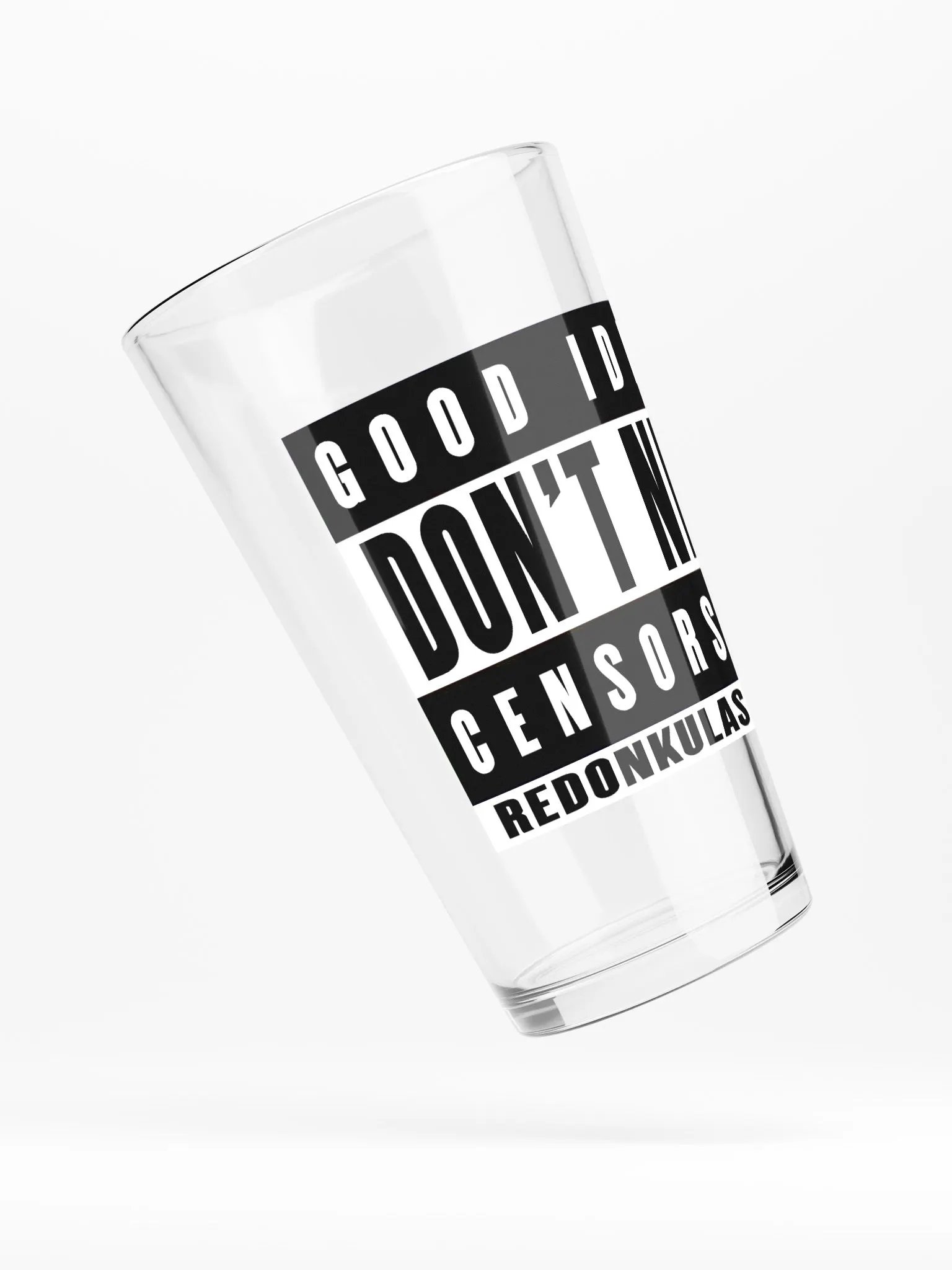 Good Ideas Don't Need Censorship - Pint Glass product image (4)