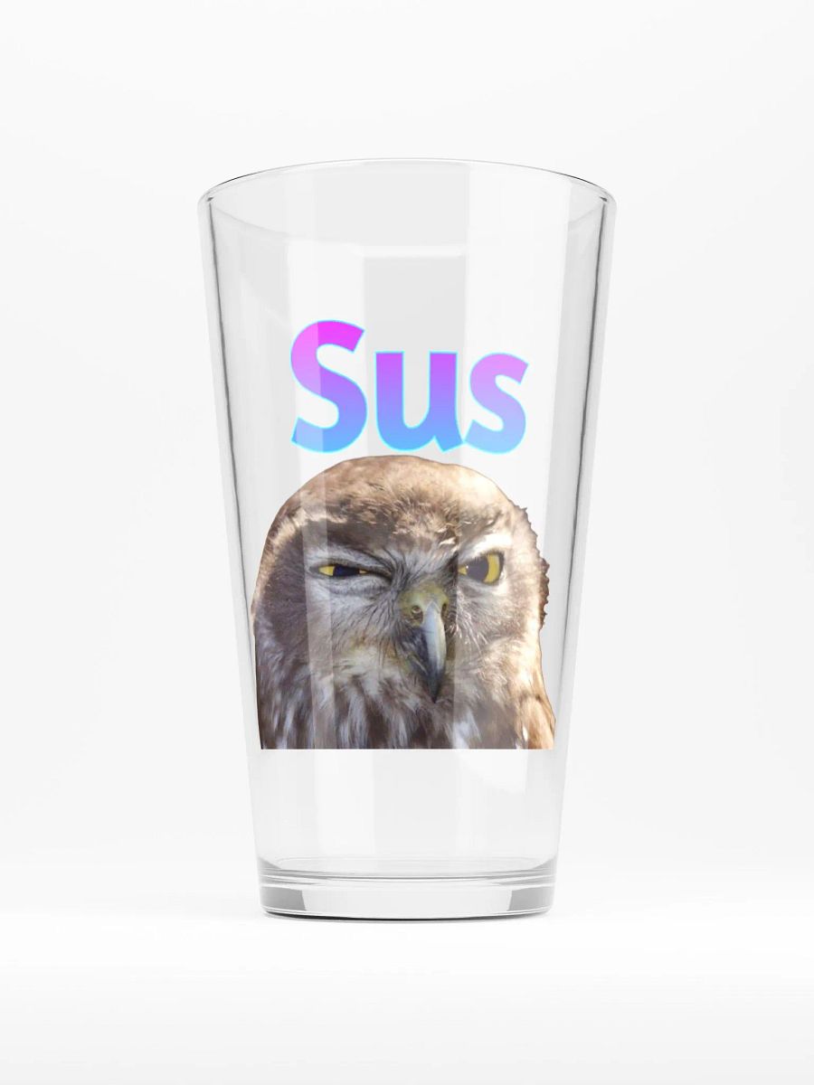 Sus Owl Pint Glass product image (1)