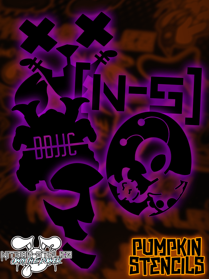 Nitron-Stylez - Halloween Pumpkin Stenciles! product image (1)