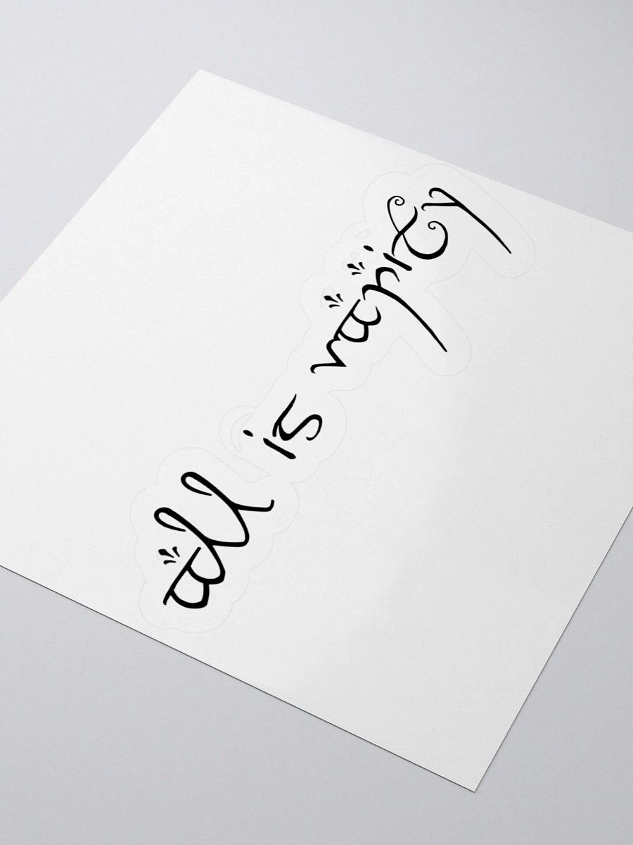 All Is Vanity Sticker product image (1)