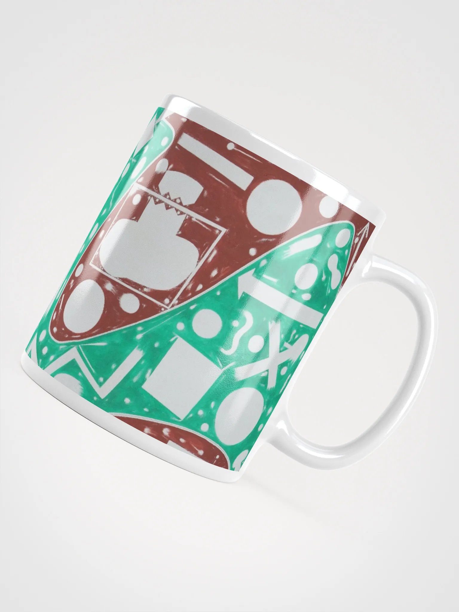 Cartoon Cosmos White Glossy Mug product image (4)