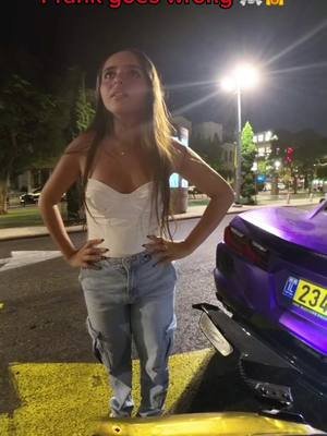 Prank goes wrong, shes ok🤯 #prank #scary 