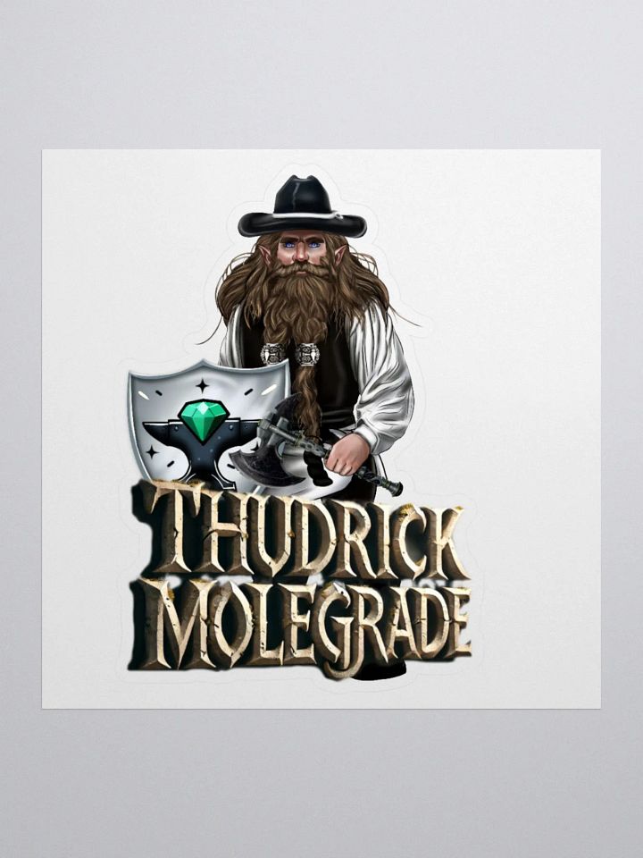 NoobsPodcast Thudrick Molegrade Plain Sticker product image (1)