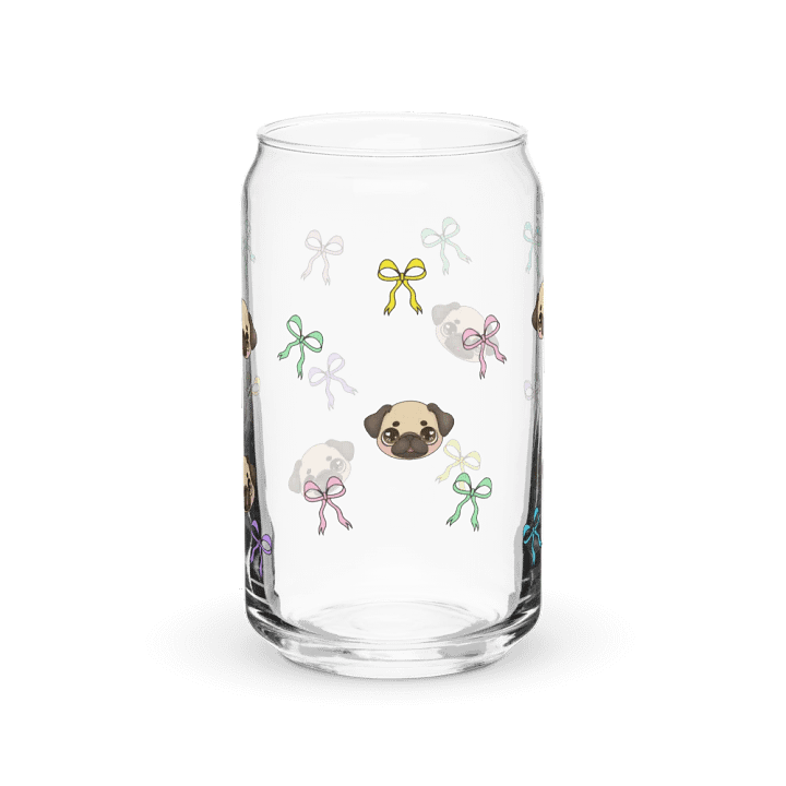 Glass Can Pug Bows product image (2)